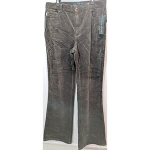 Vintage New Ralph Lauren Jeans Co Womens Size 14 Olive Green Corduroy Pants Tags